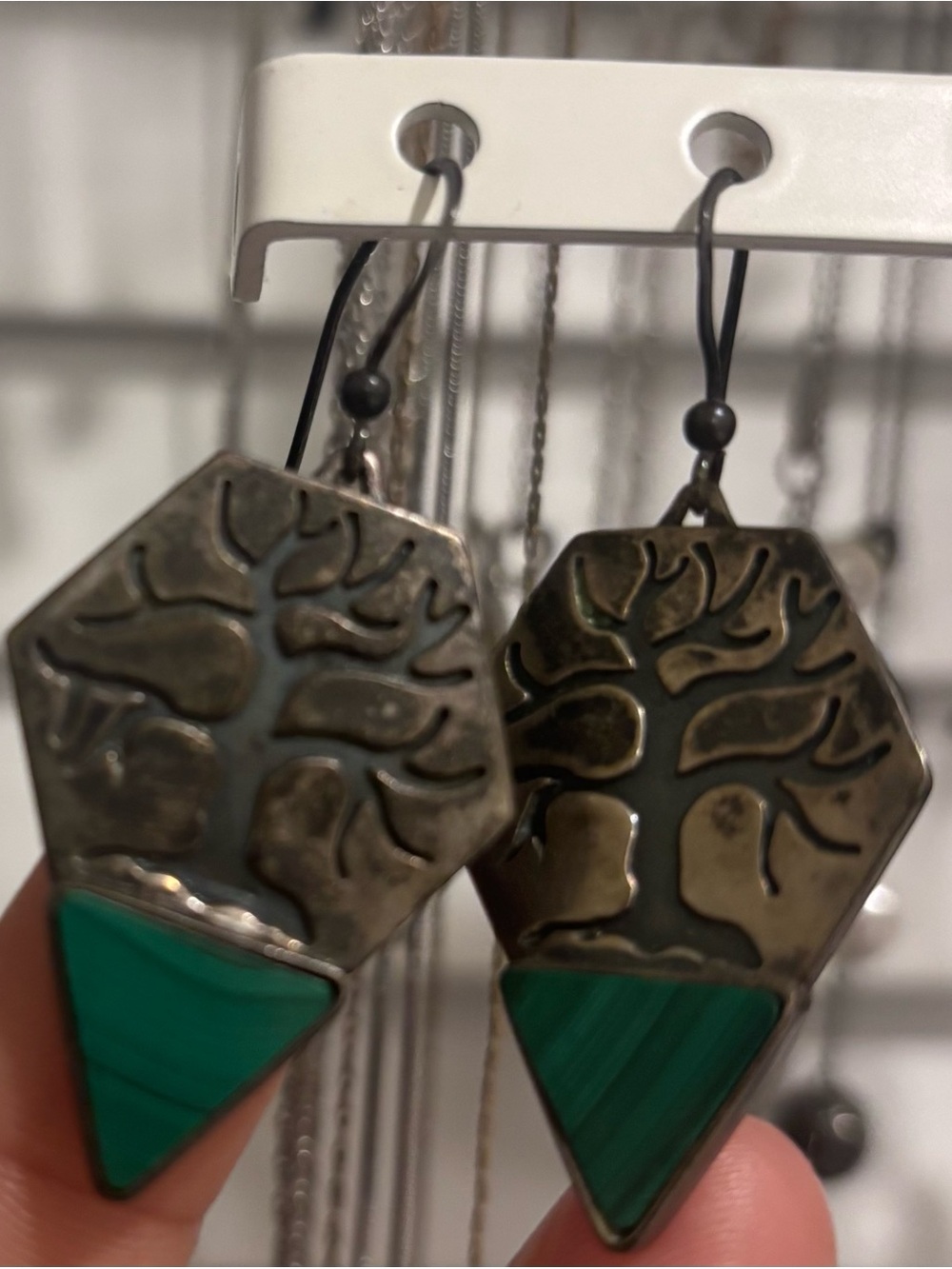 Bohemian tree of life sterling silver 925 earrings